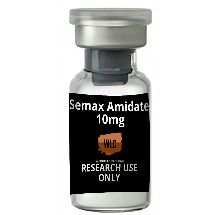 Semax Amidate 10mg vial for research use only.  Weight Loss Chems.