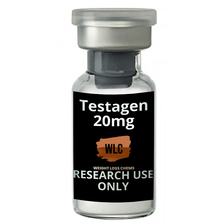 Testagen 20mg vial for research use only.  Weight Loss Chems product.